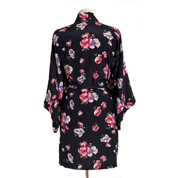 Val Mode Lingerie Vintage 90's Floral Kimono Robe - Picture 5 of 6